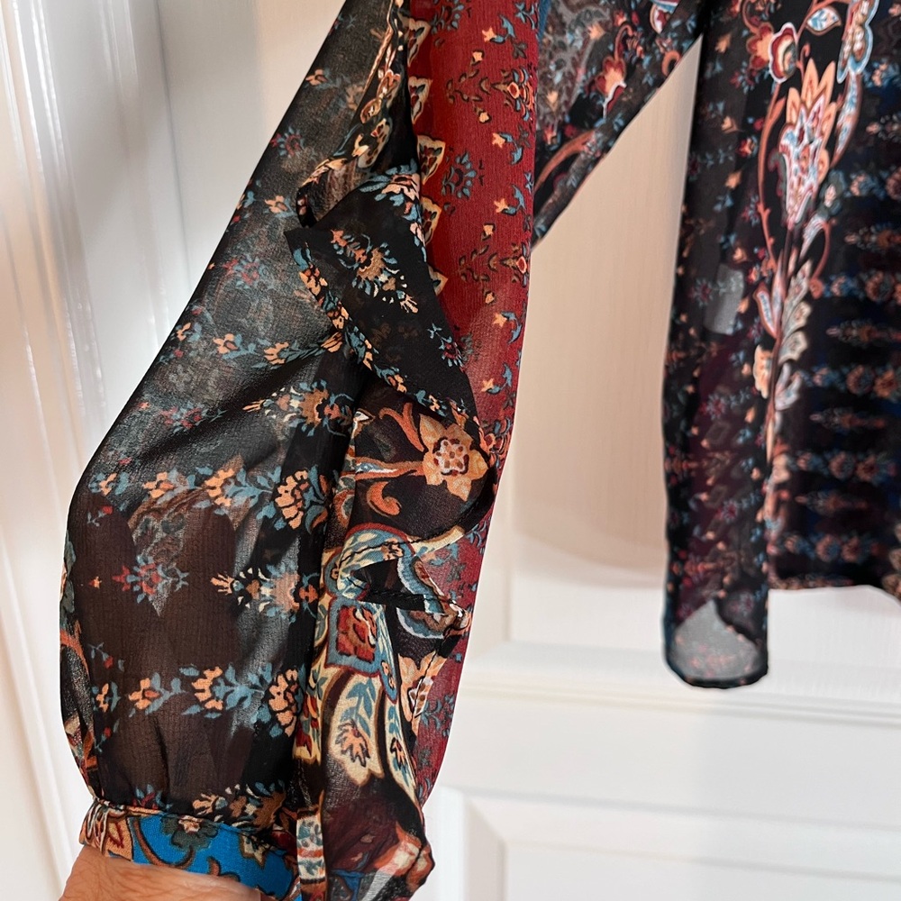 Zara Patchwork Blouse - image 4